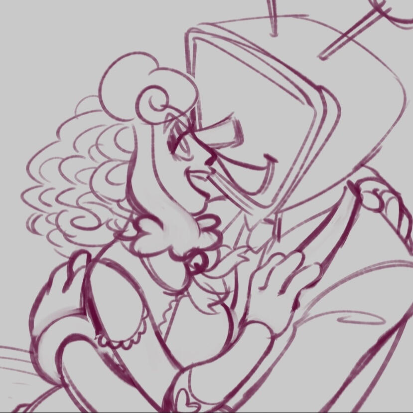 a sketch of dollie and tenna. [by aripimentel on fiverr.]