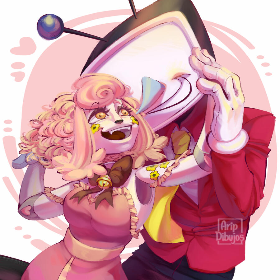 a commission of dollie and tenna [by aripimentel on fiverr.]